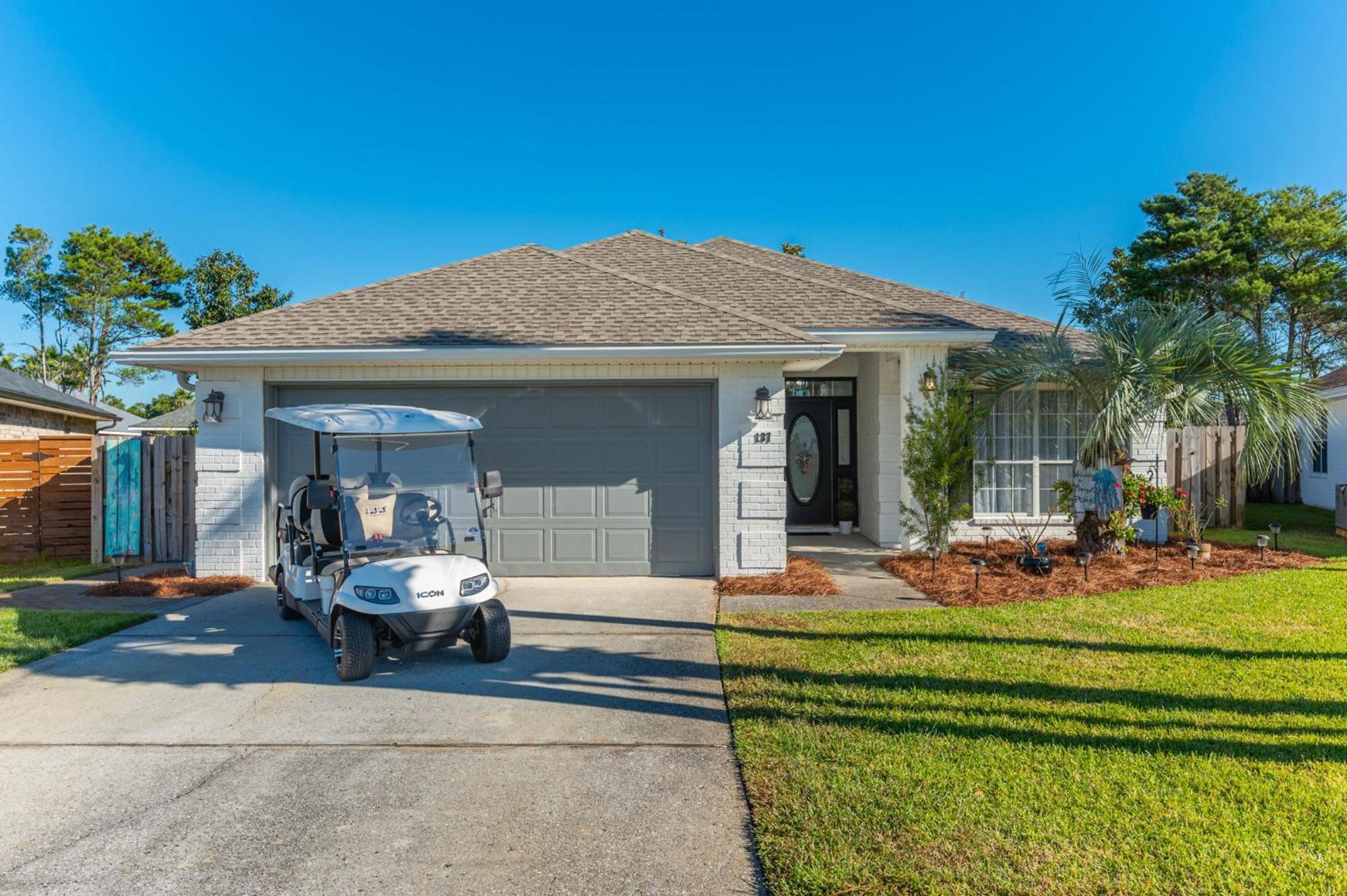 Beautiful Pet Friendly Home! Tropical Pool, Optional Golf Cart & Pool Heat, Minutes To Beach Destin Exterior foto
